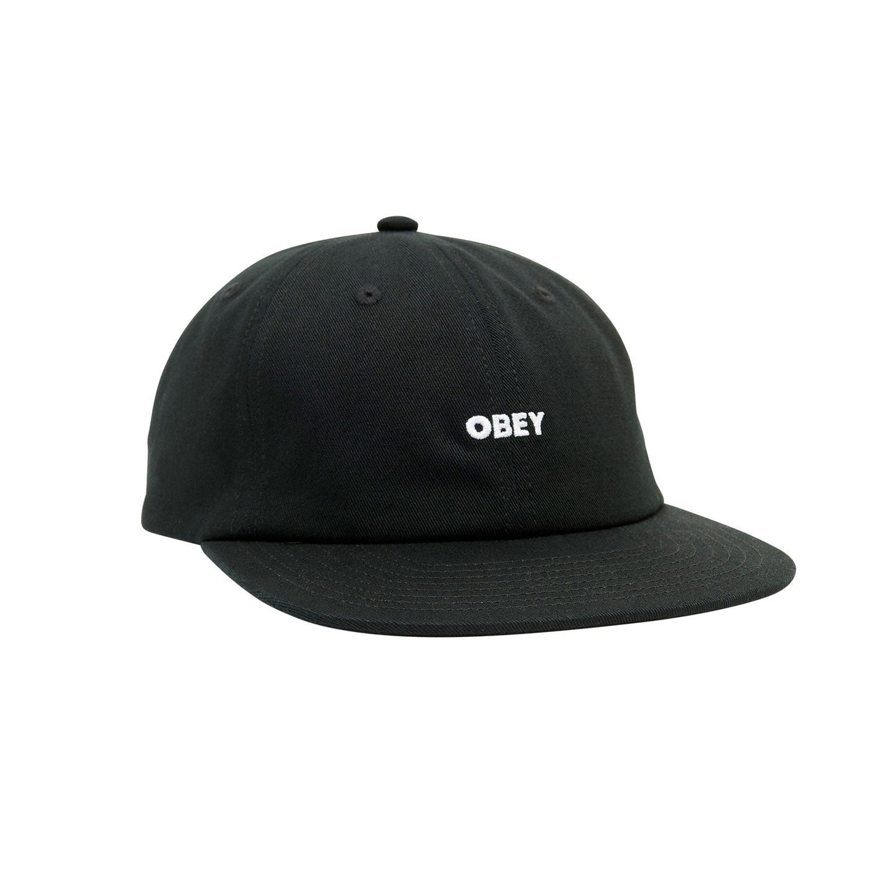 Obey Bold Twill 6 Panel Strapback - Black