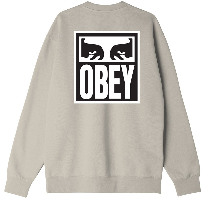 Obey Eyes Icon Premium Crewneck - Silver Grey