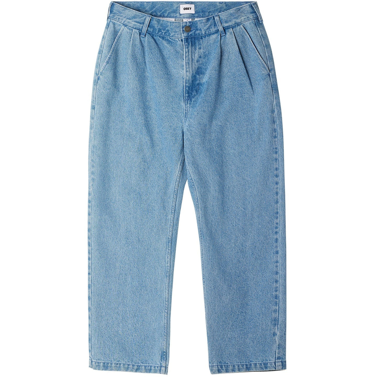 Obey Fubar Pleated Denim - Light Indigo