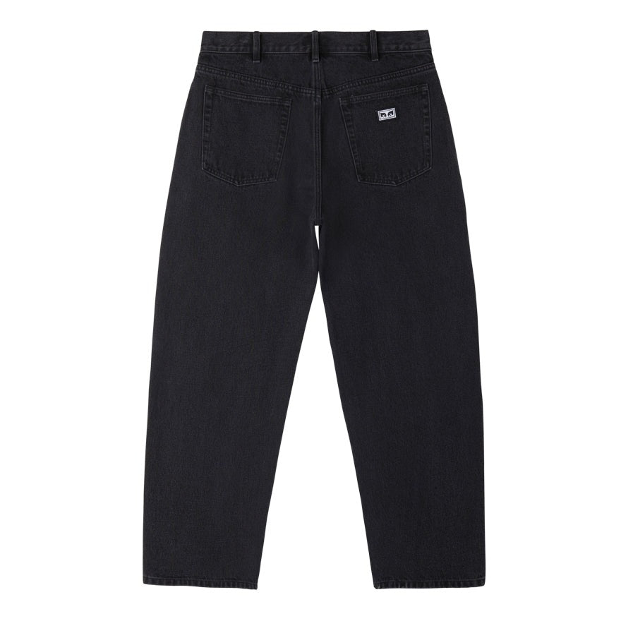 Obey Bigwig Baggy Denim - Faded Black
