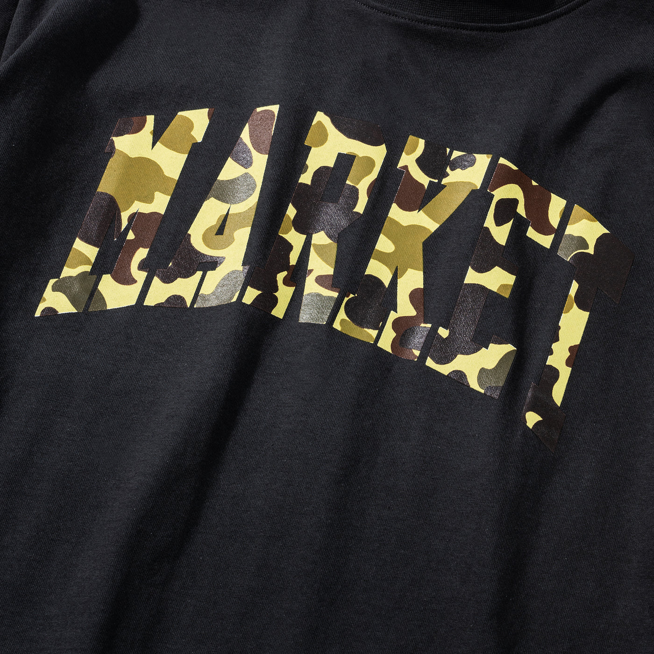 Market Duck Camo Arc T-Shirt - Washed Black