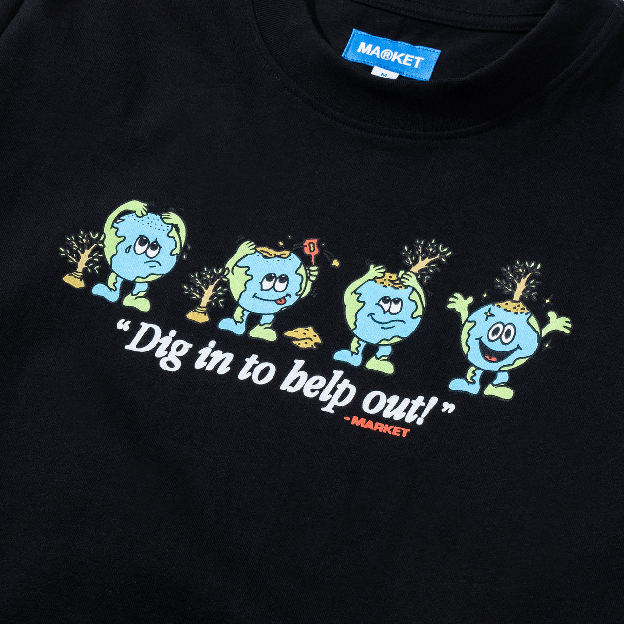 Market Dig In T-Shirt - Black