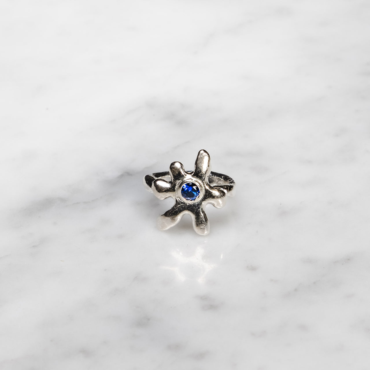 Lumbre Anillo Flor Azul