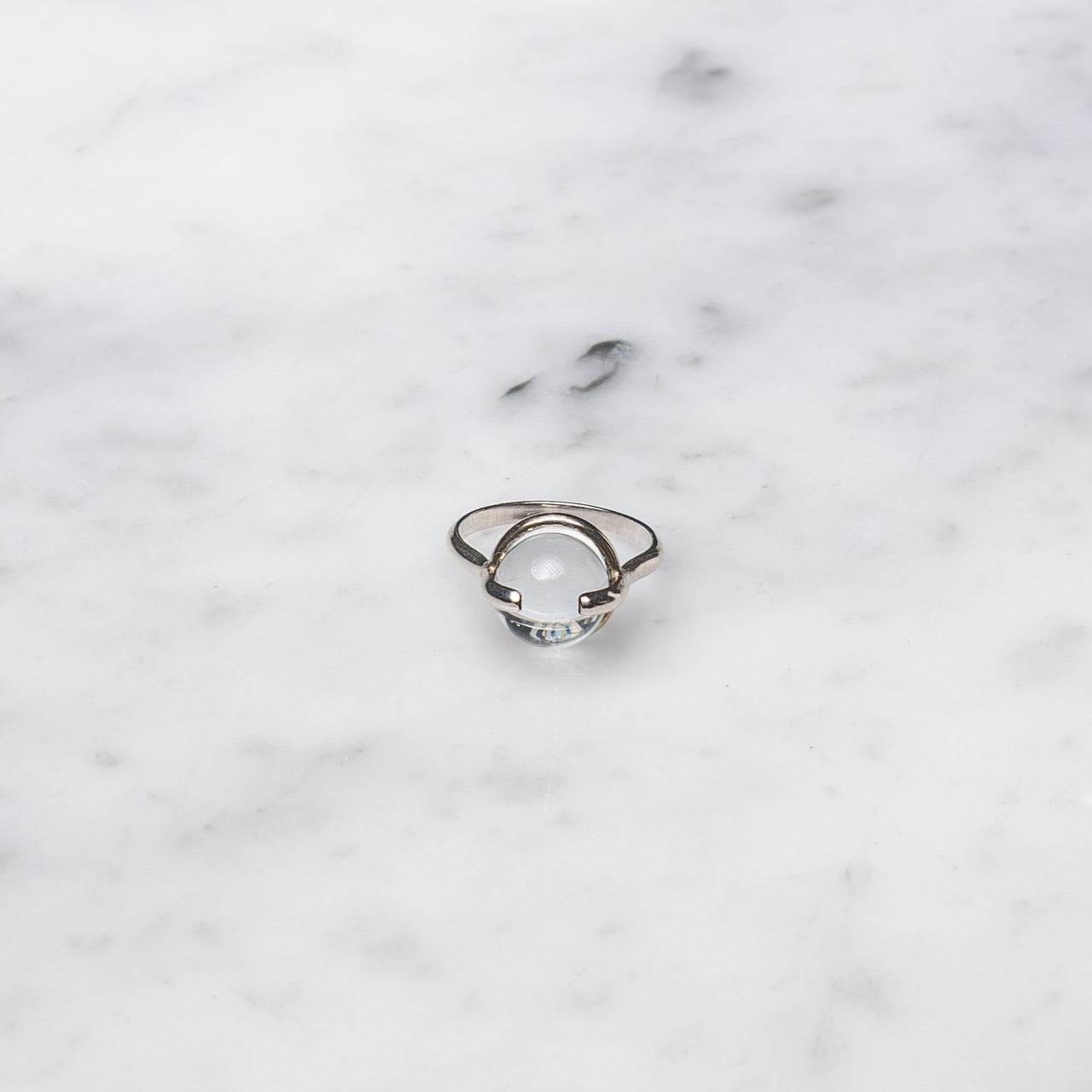 Ara Jwls Anillo Sfera Cuarzo Cristal