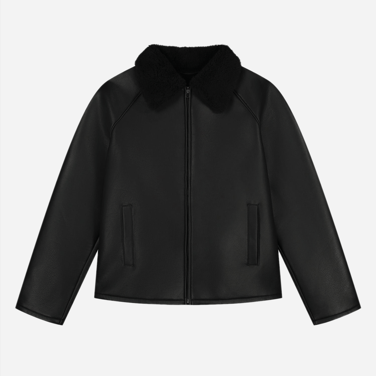 Arte Shearling Jacket - Black