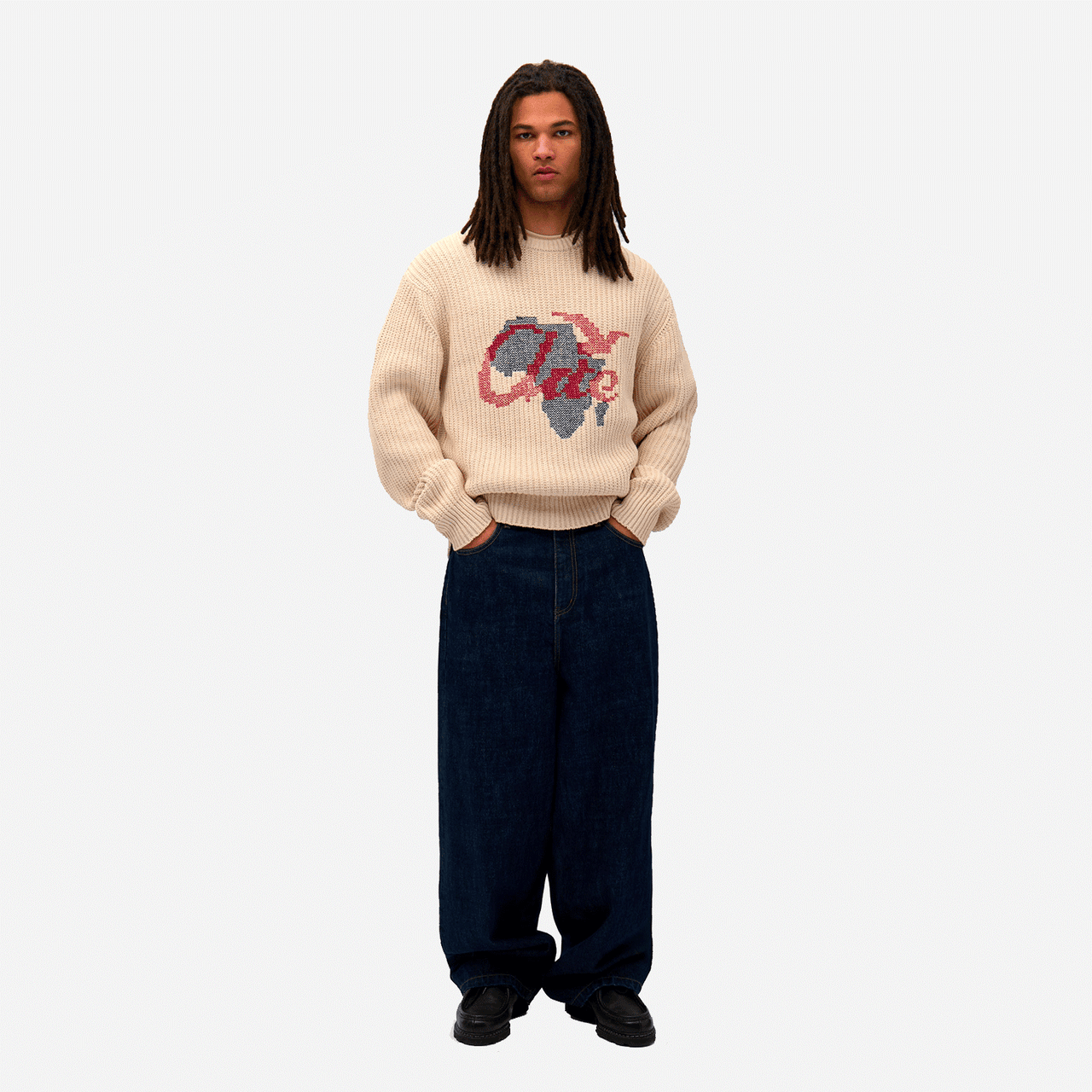 Arte Cross Stitch Knit - Cream