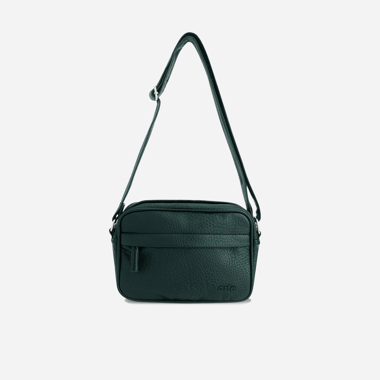 Arte Texture Leather Bag - Green