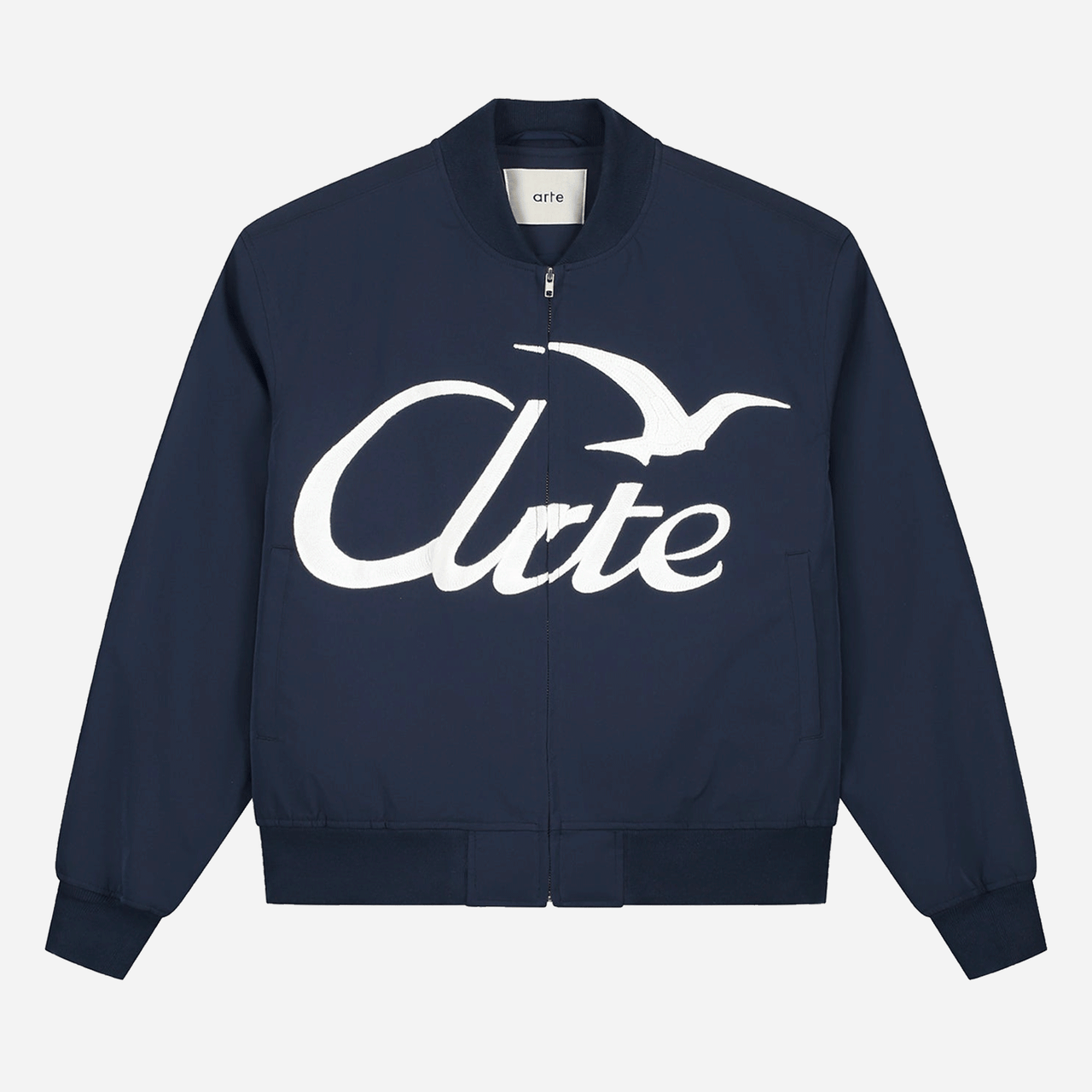 Arte Logo Bird Bomber Jacket - Navy