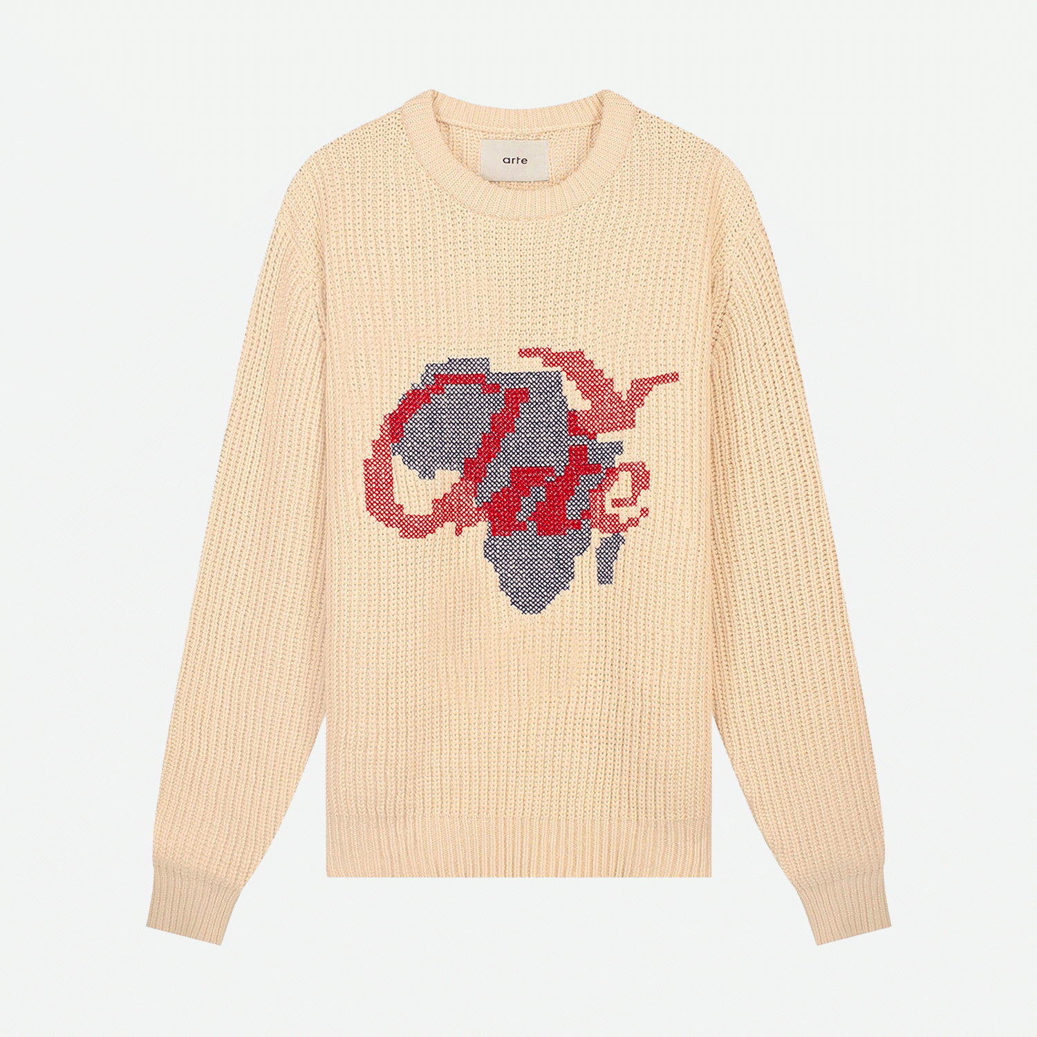 Arte Cross Stitch Knit - Cream – La Plage