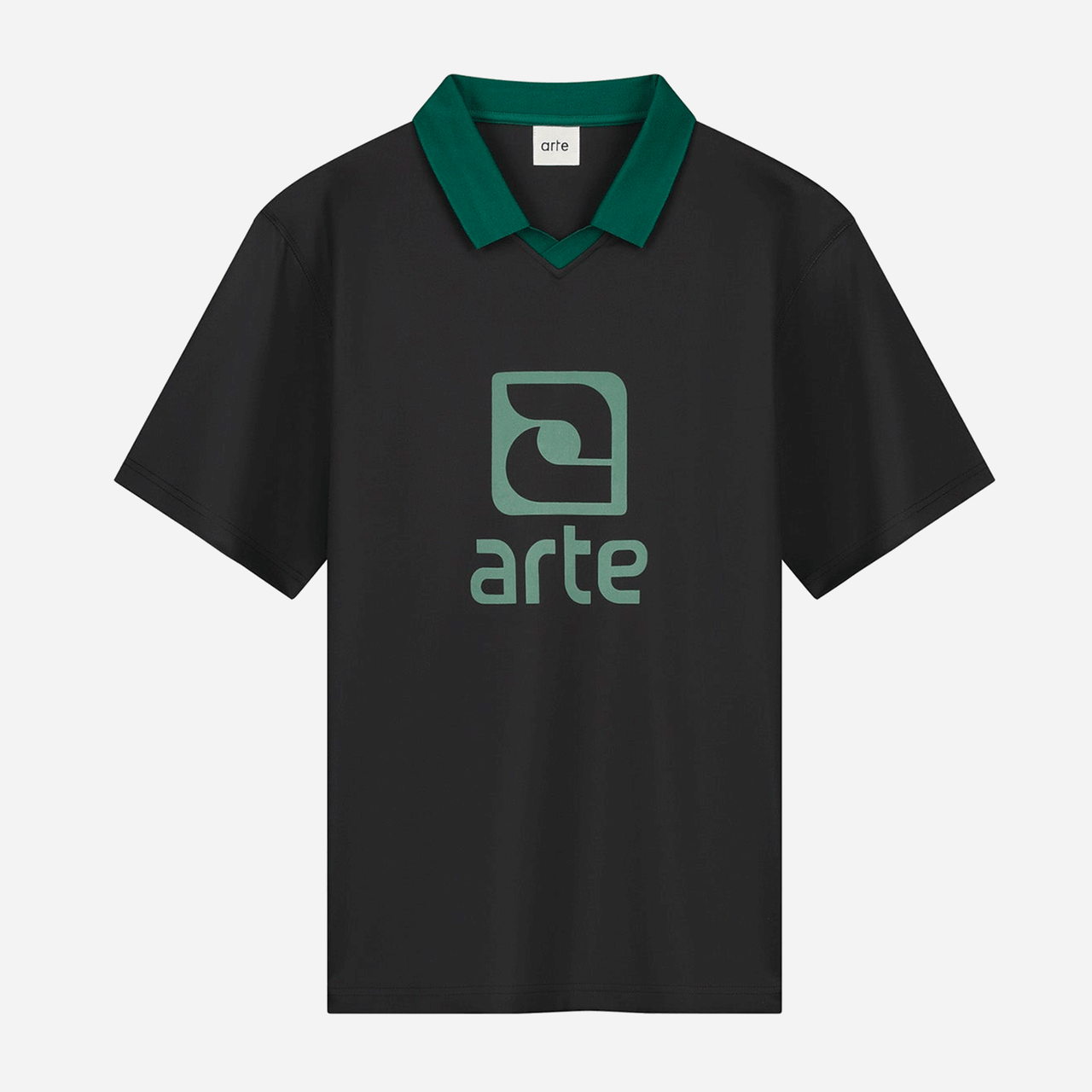 Arte Logo Collar T-Shirt - Black