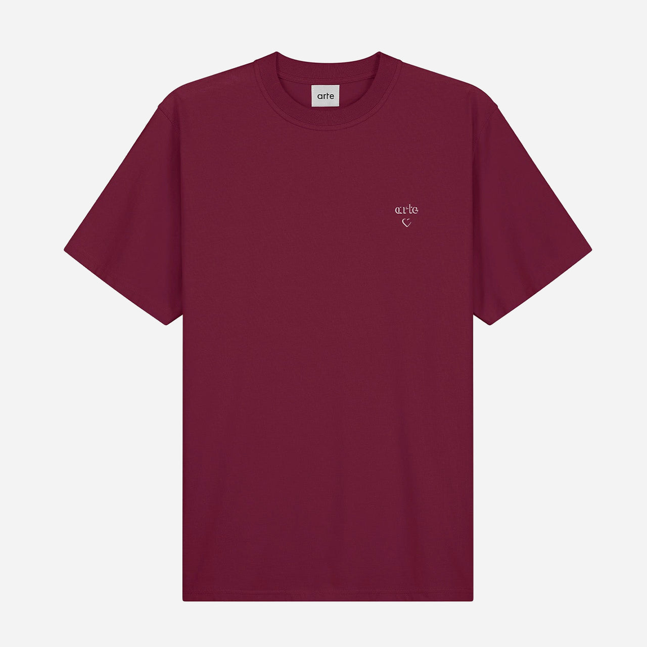 Arte Heart T-Shirt - Bordeaux