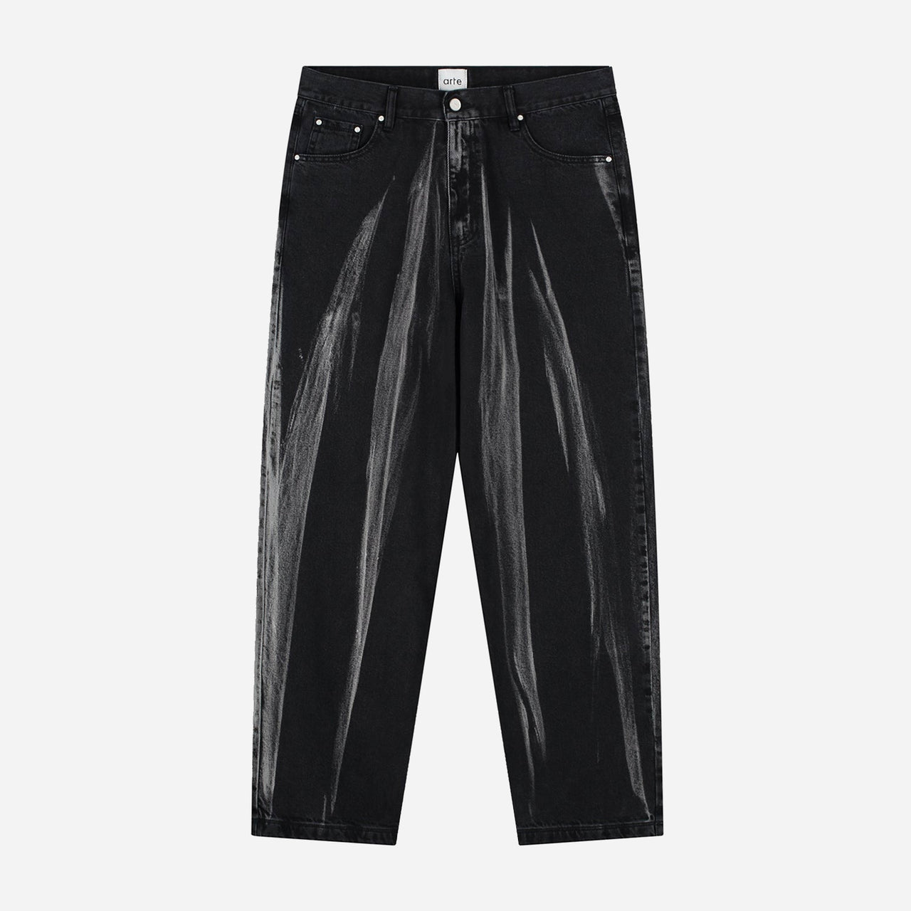 Arte Washed Jeans Pants - Black Denim
