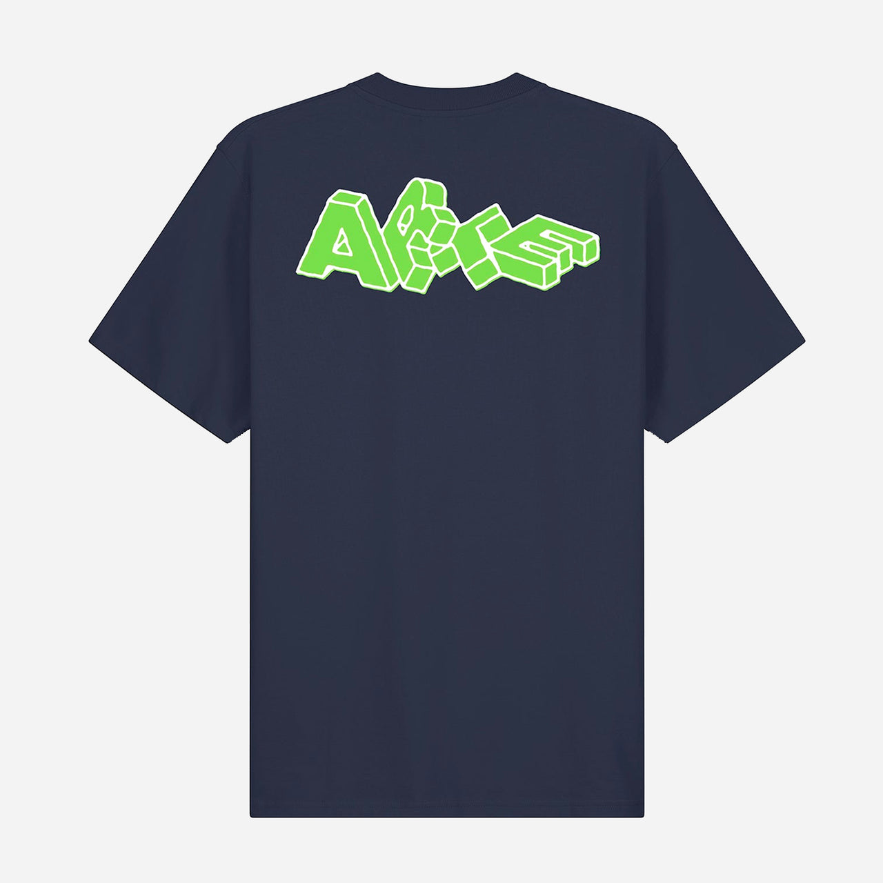 Arte Blocks Print T-Shirt - Navy