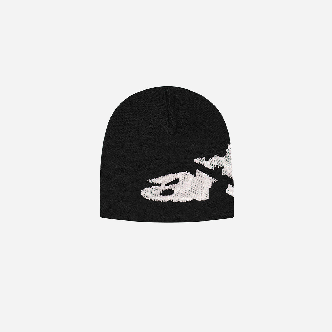Arte Ripped Side Beanie - Black