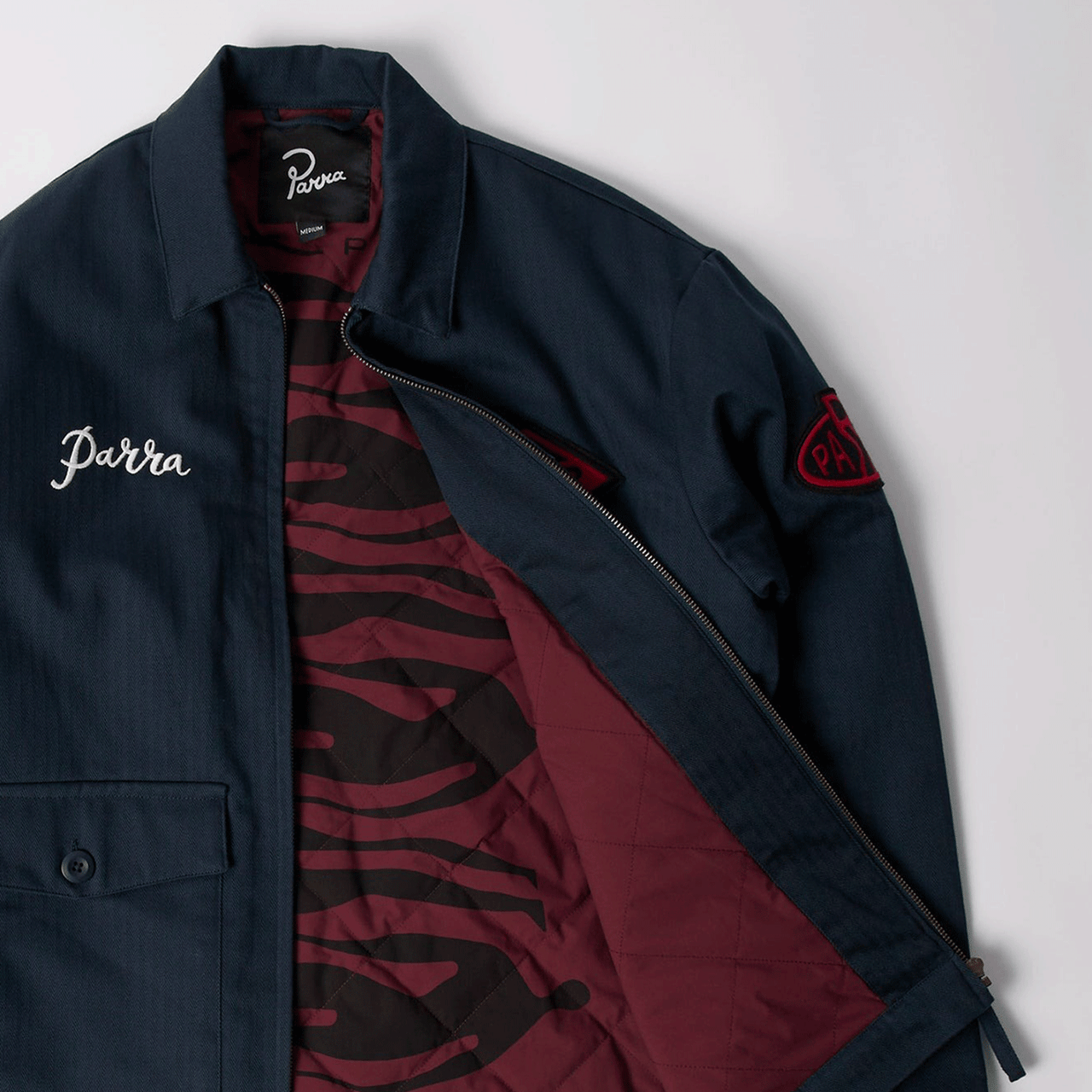 By Parra Pumping Gas Jacket - Navy Blue