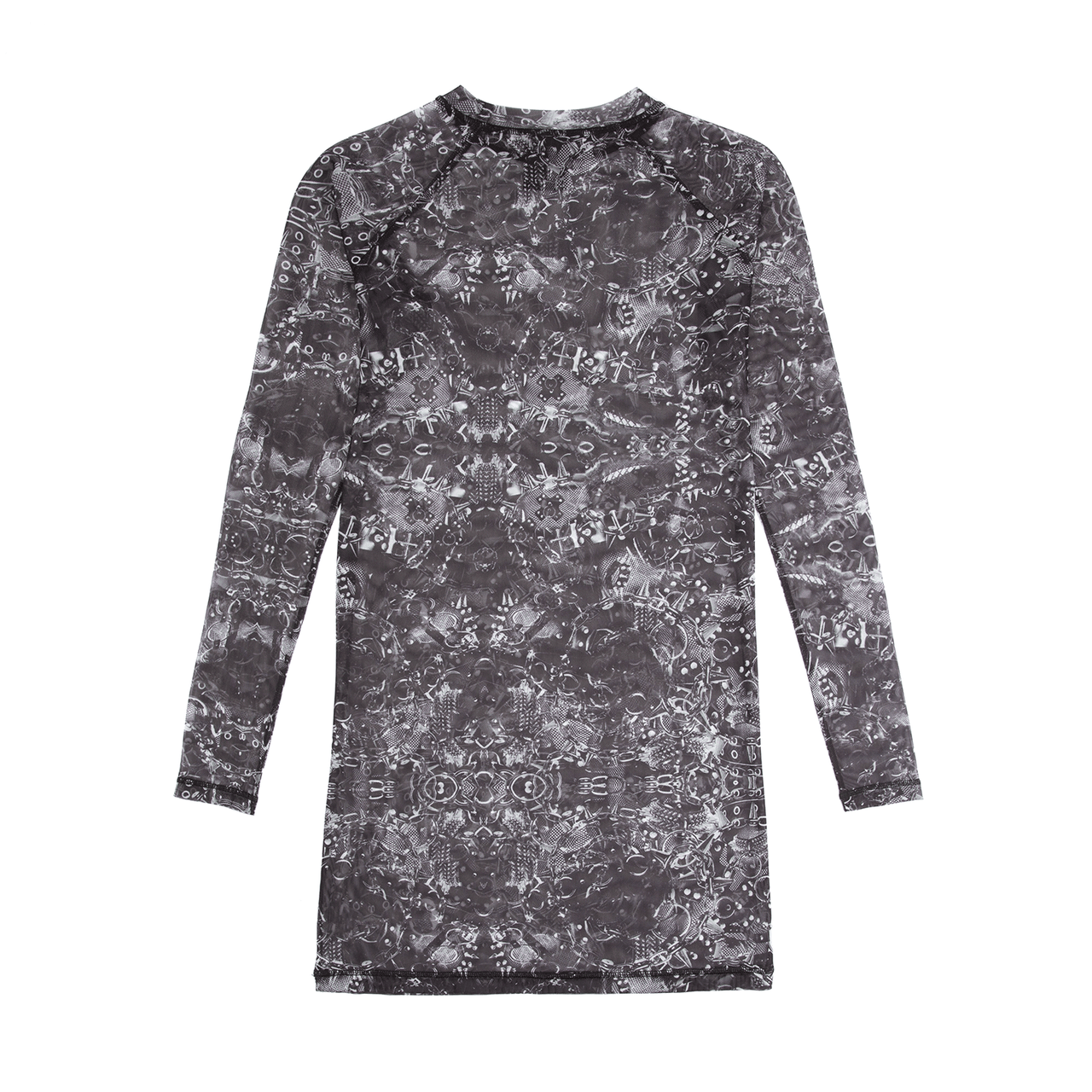 Boiler Room Chains Mesh Dress - Black