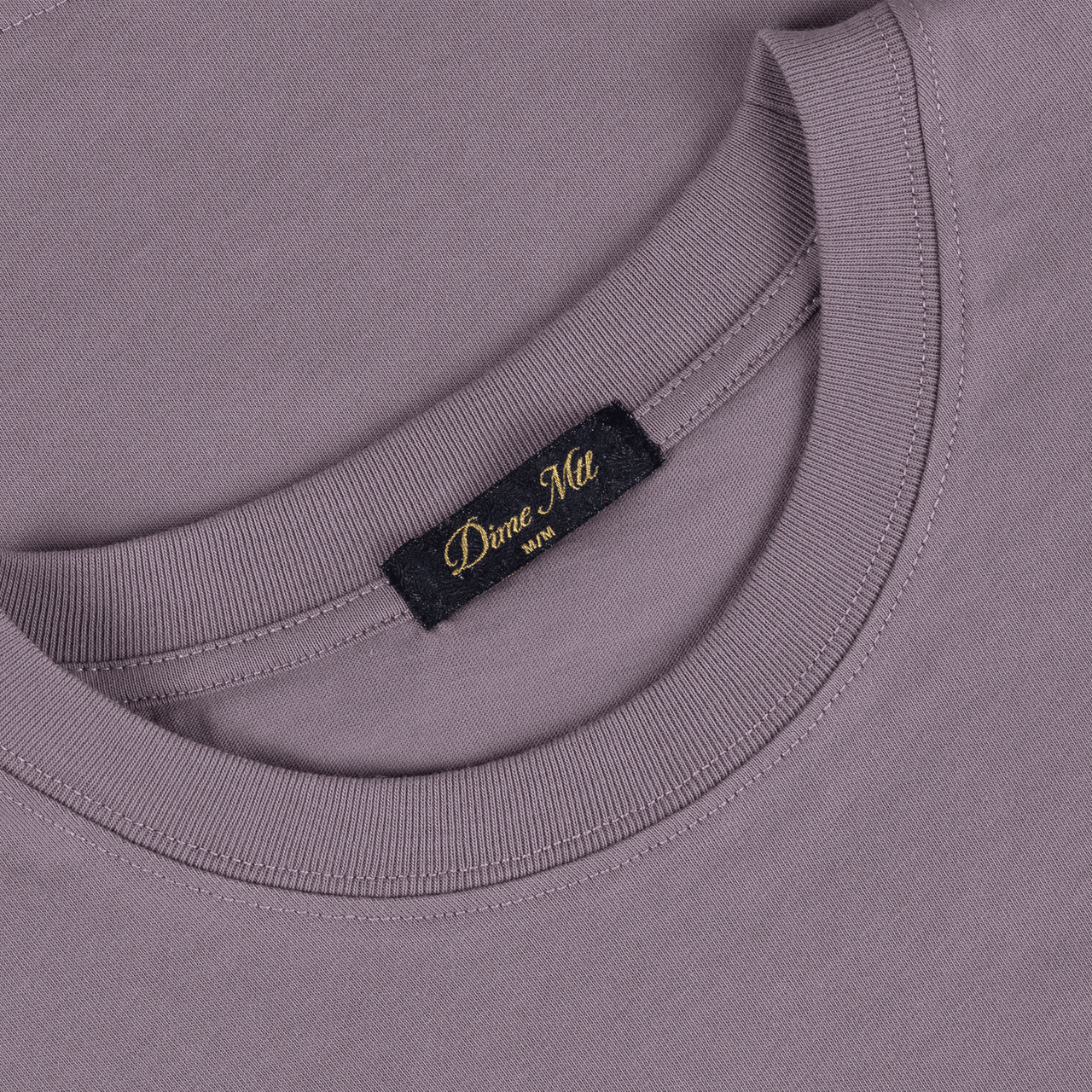 Dime Monogram T-Shirt - Plum Gray