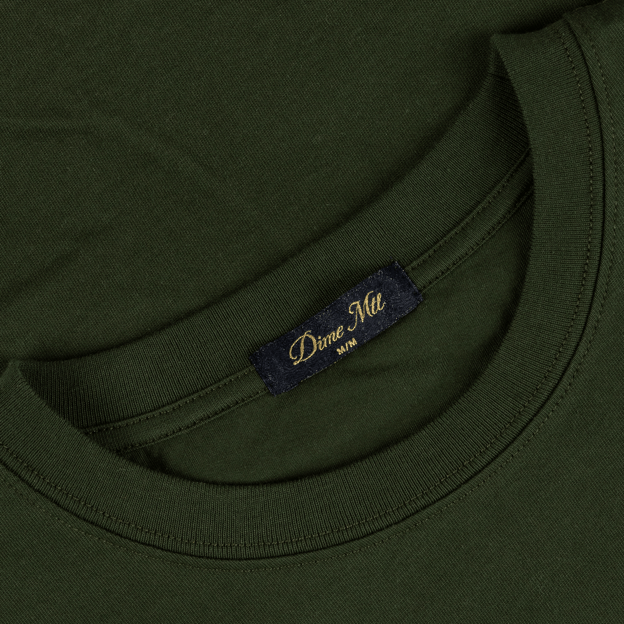 Dime Monogram T-Shirt - Forest Green