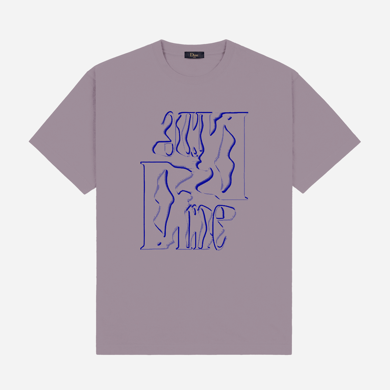 Dime Monogram T-Shirt - Plum Gray