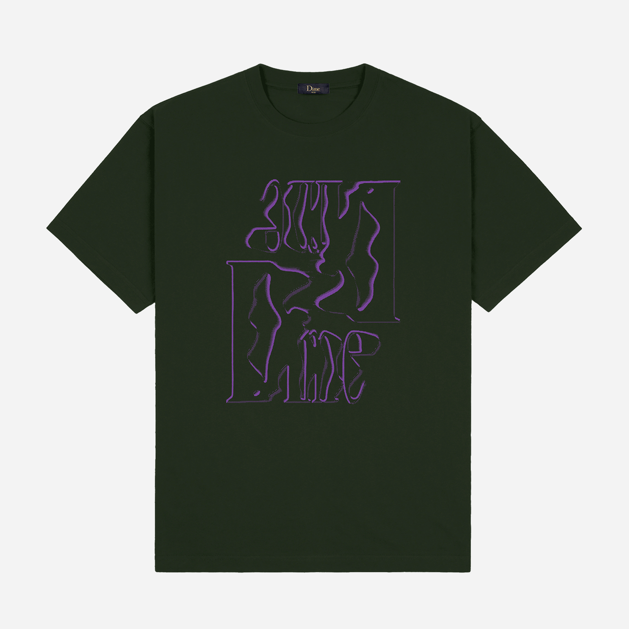 Dime Monogram T-Shirt - Forest Green