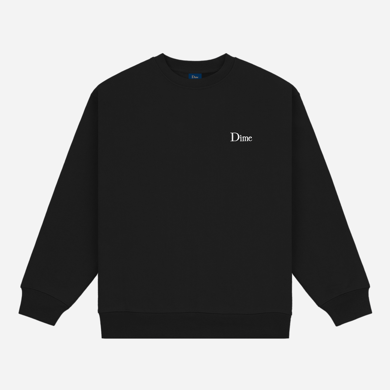 Dime Classic Small Logo Crewneck - Black