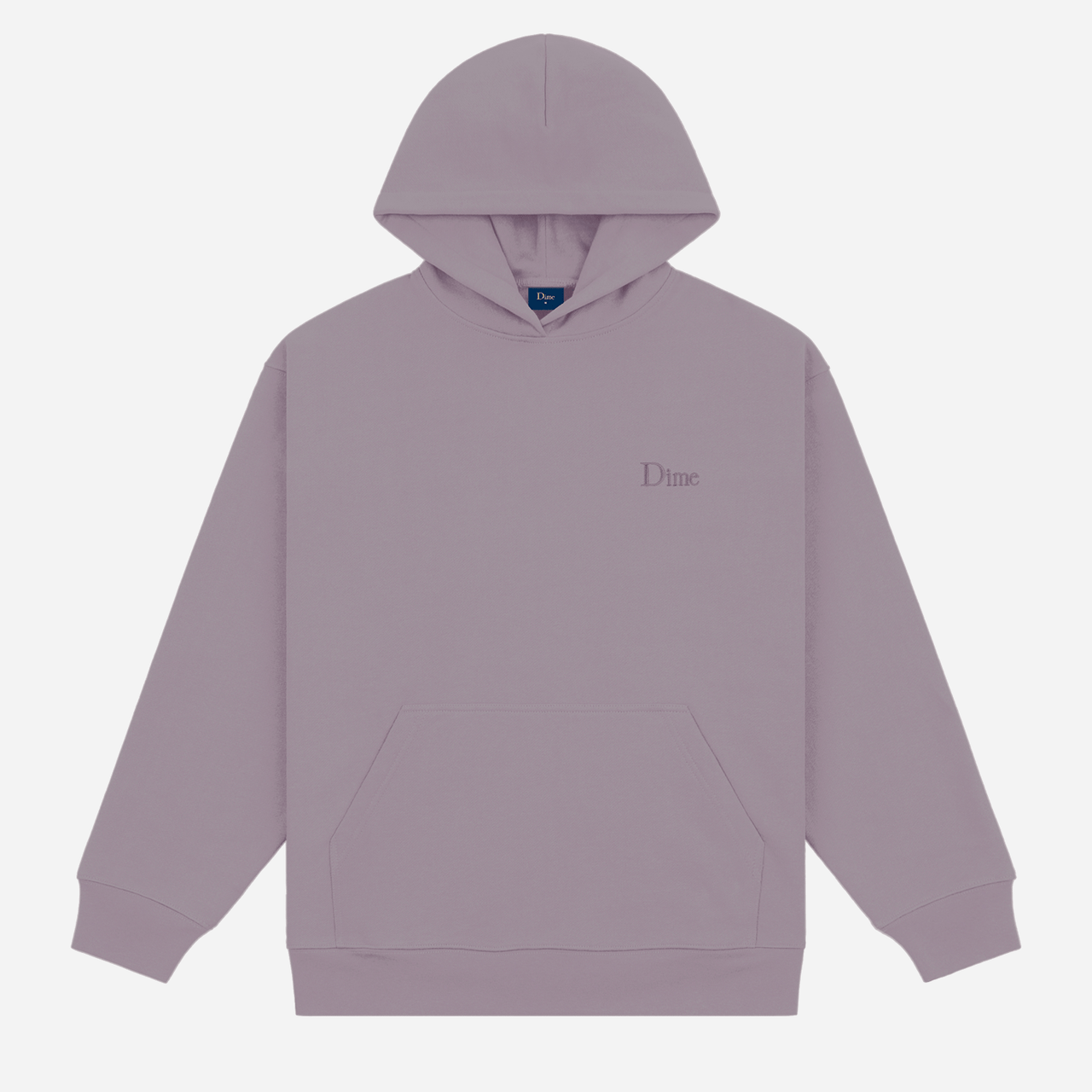 Dime Classic Small Logo Hoodie - Plum Gray