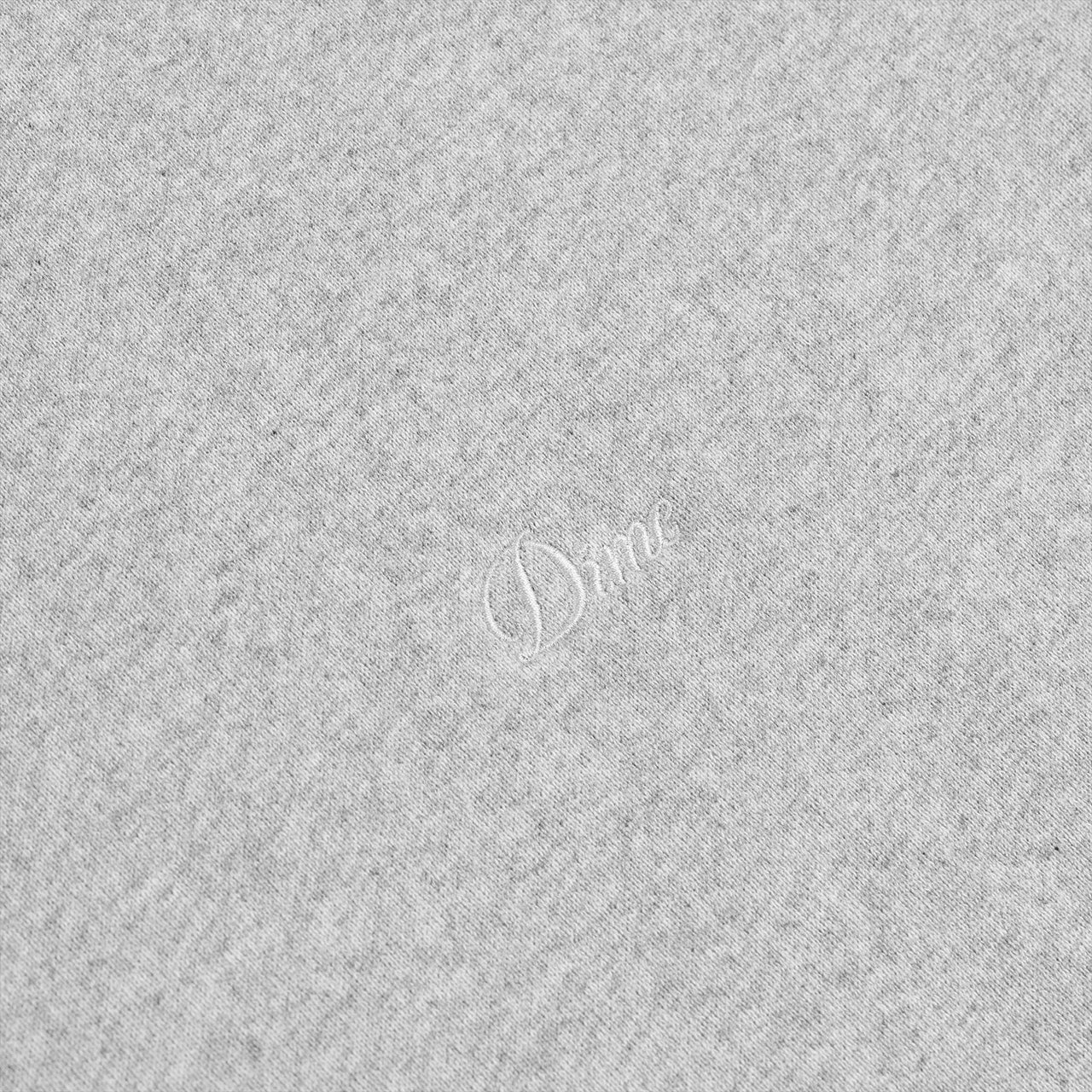 Dime Cursive Small Logo Hoodie - Heather Grey