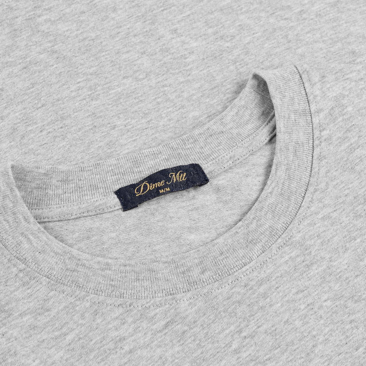 Dime Cursive T-Shirt - Heather Grey