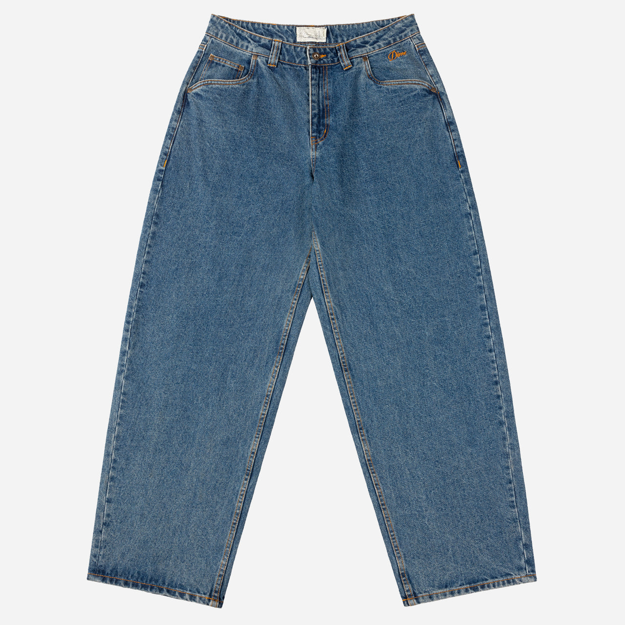 Dime Baggy Denim Pants - Knowtomatic Blue
