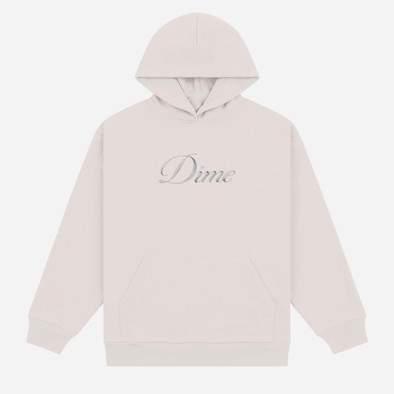 Dime Cursive Hoodie - Cement