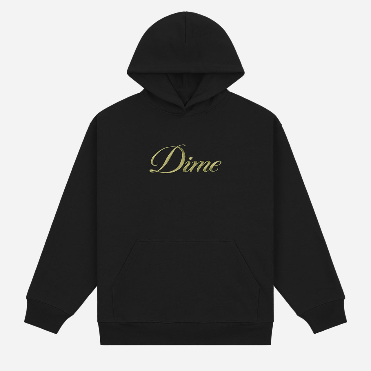 Dime Cursive Hoodie - Black