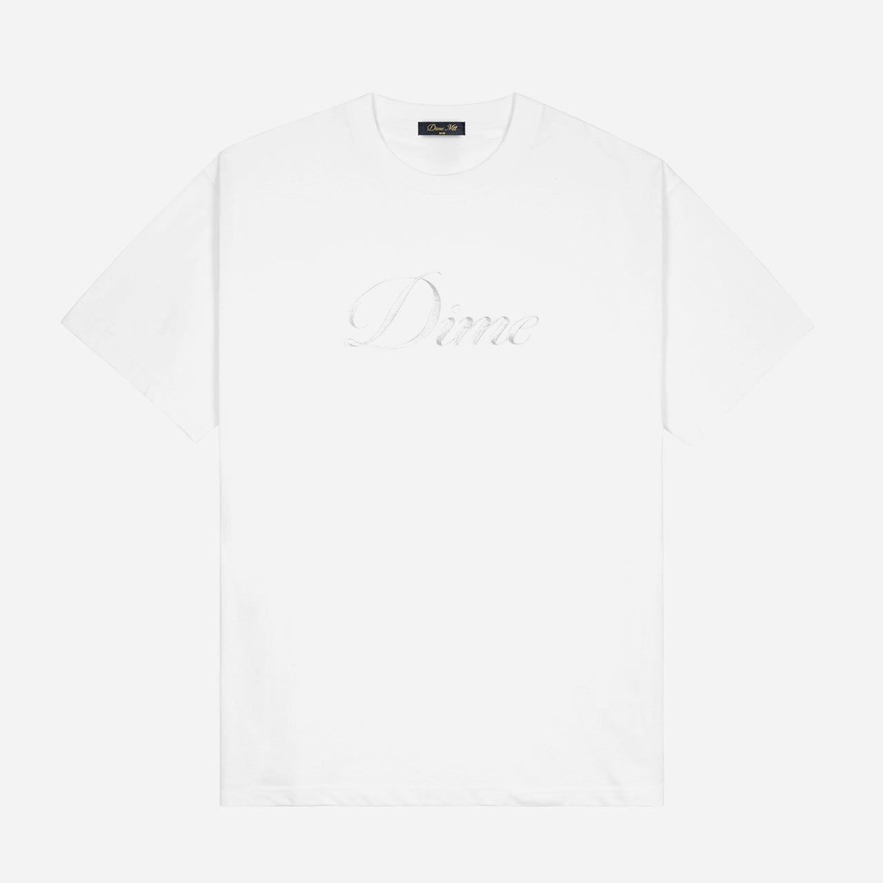 Dime Cursive T-Shirt - White