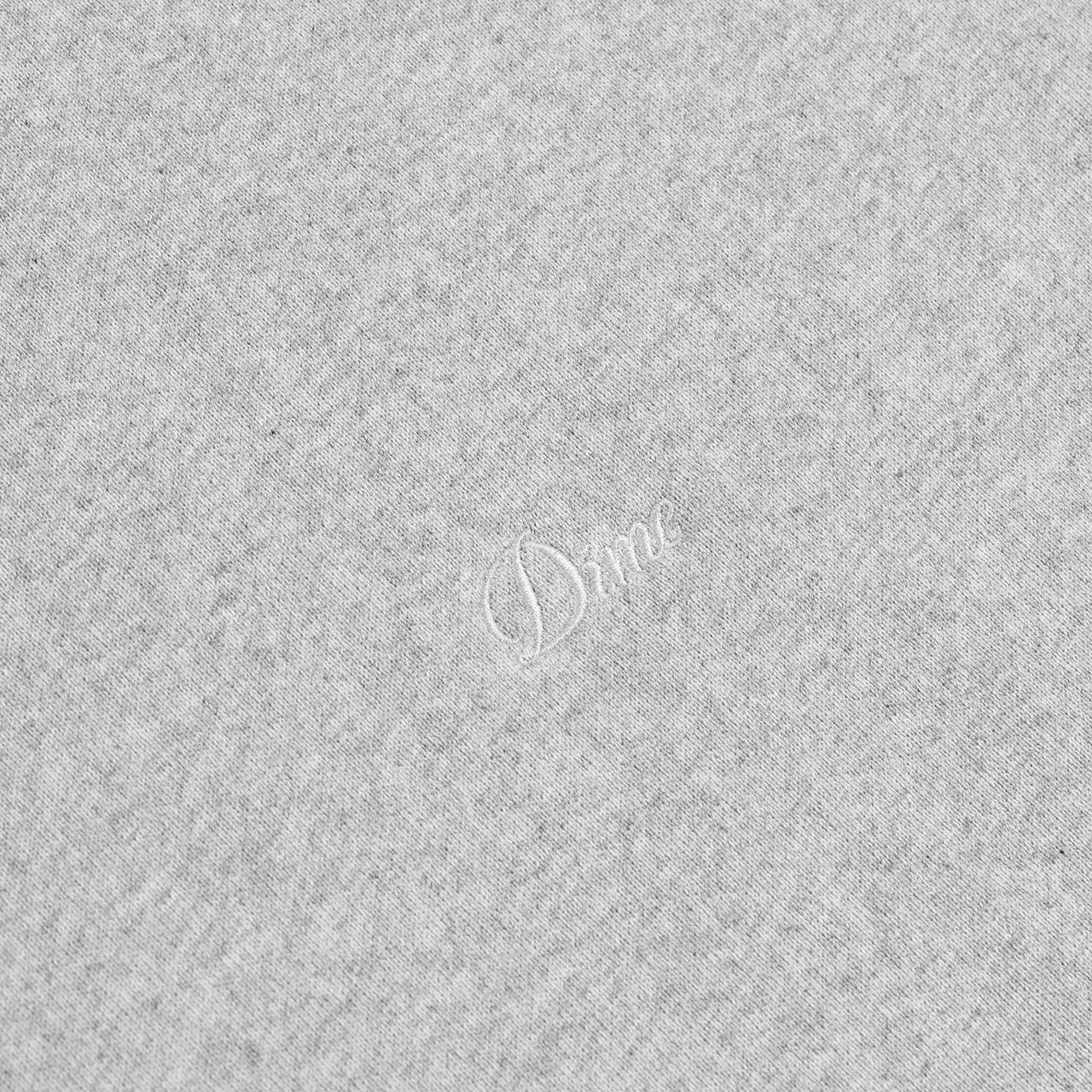 Dime Cursive Small Logo Crewneck - Heather Grey