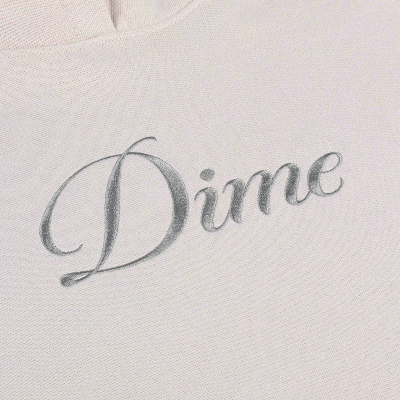 Dime Cursive Hoodie - Cement