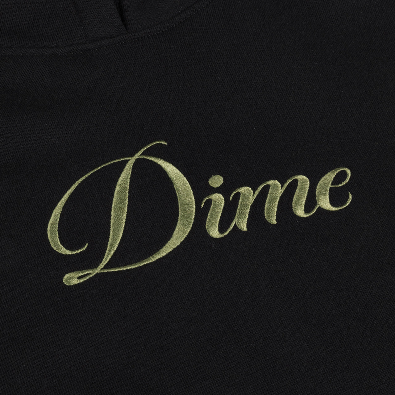 Dime Cursive Hoodie - Black