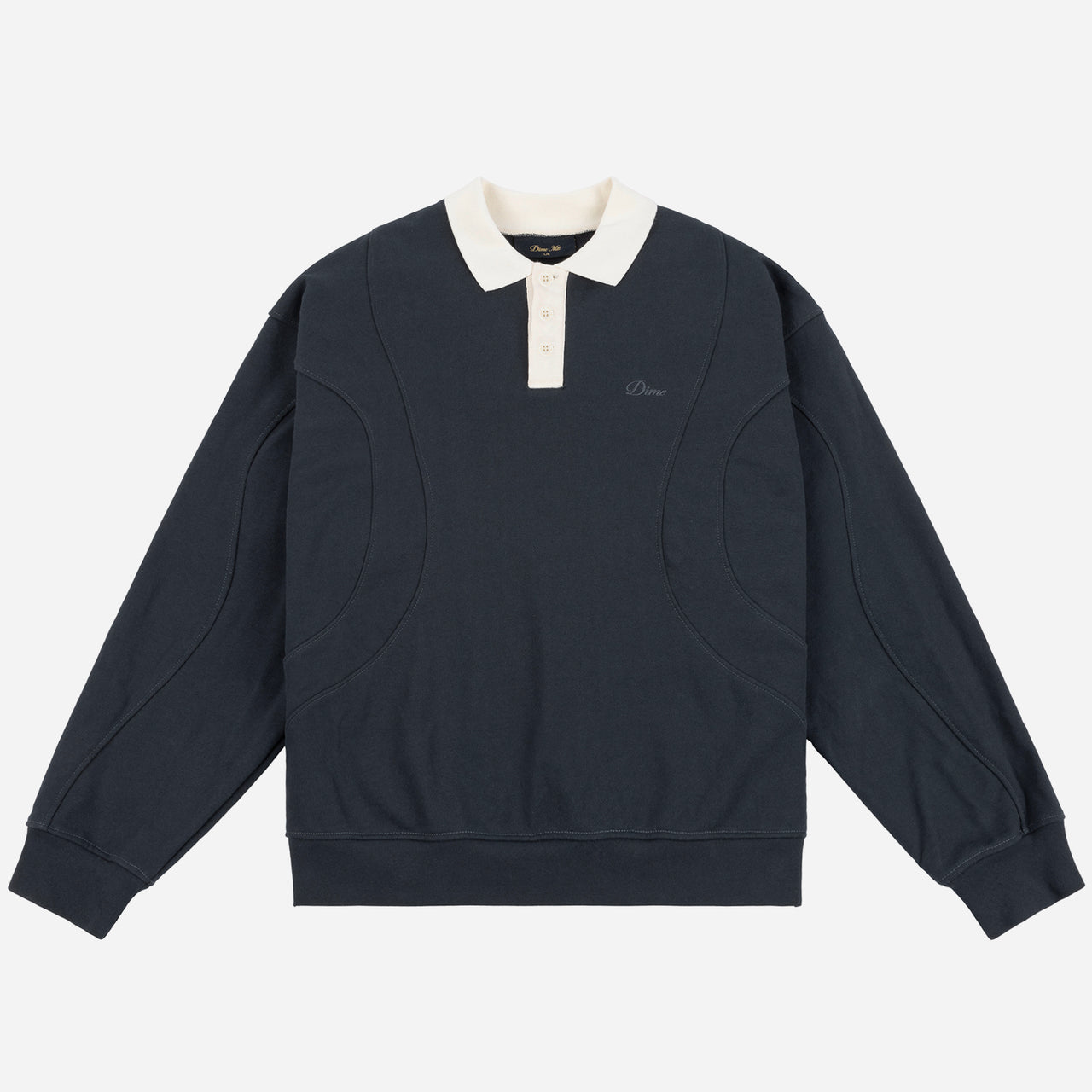 Dime French Terry Rugby - Navy