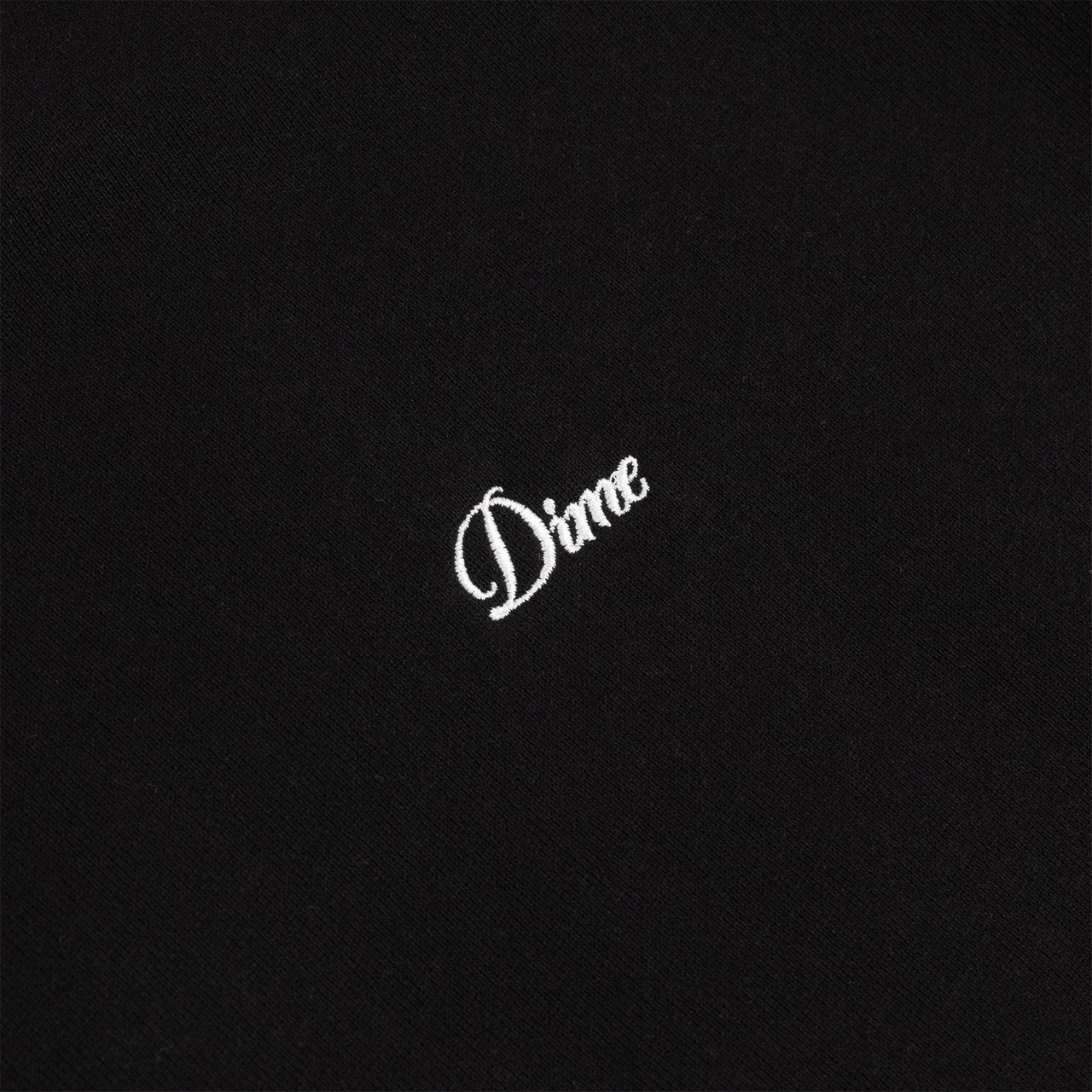 Dime Cursive Small Logo Hoodie - Black