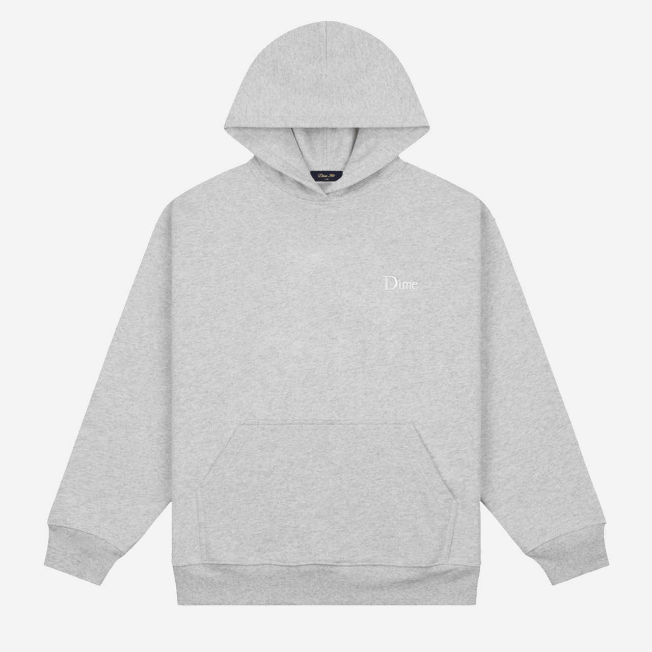 Dime Classic Small Logo Hoodie - Heather Grey