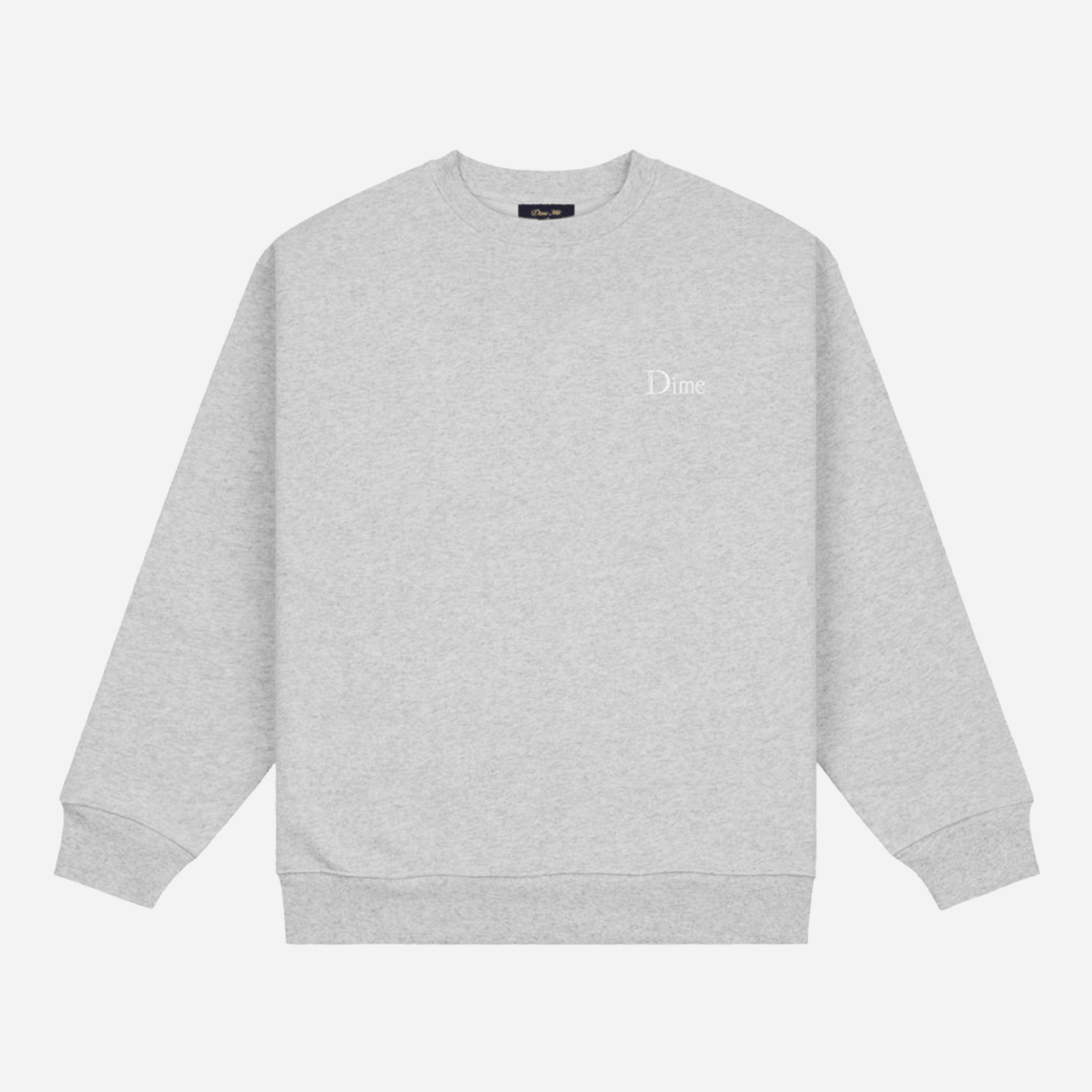 Dime Small Logo Crewneck - Heather Gray