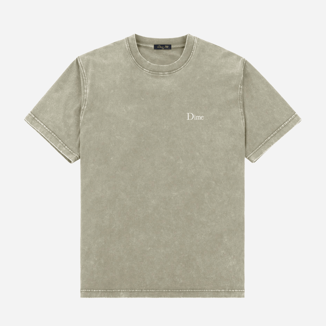 Dime Small Logo T-Shirt - Faded Cement