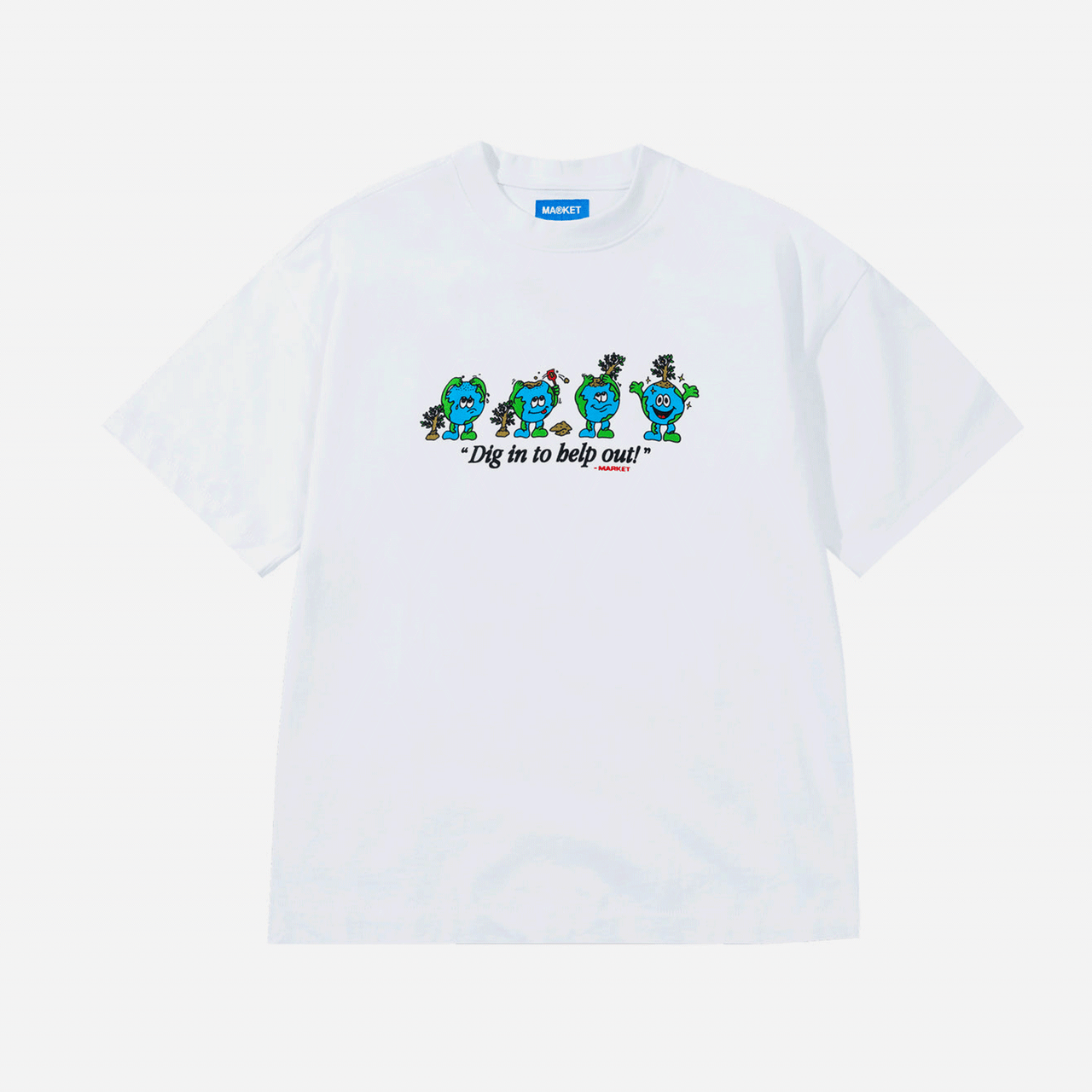 Market Dig In T-Shirt - White
