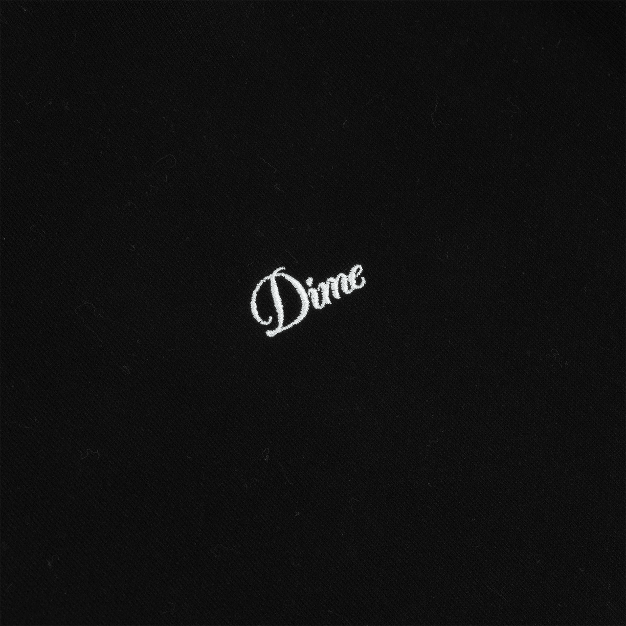 Dime Cursive Small Logo Crewneck - Black