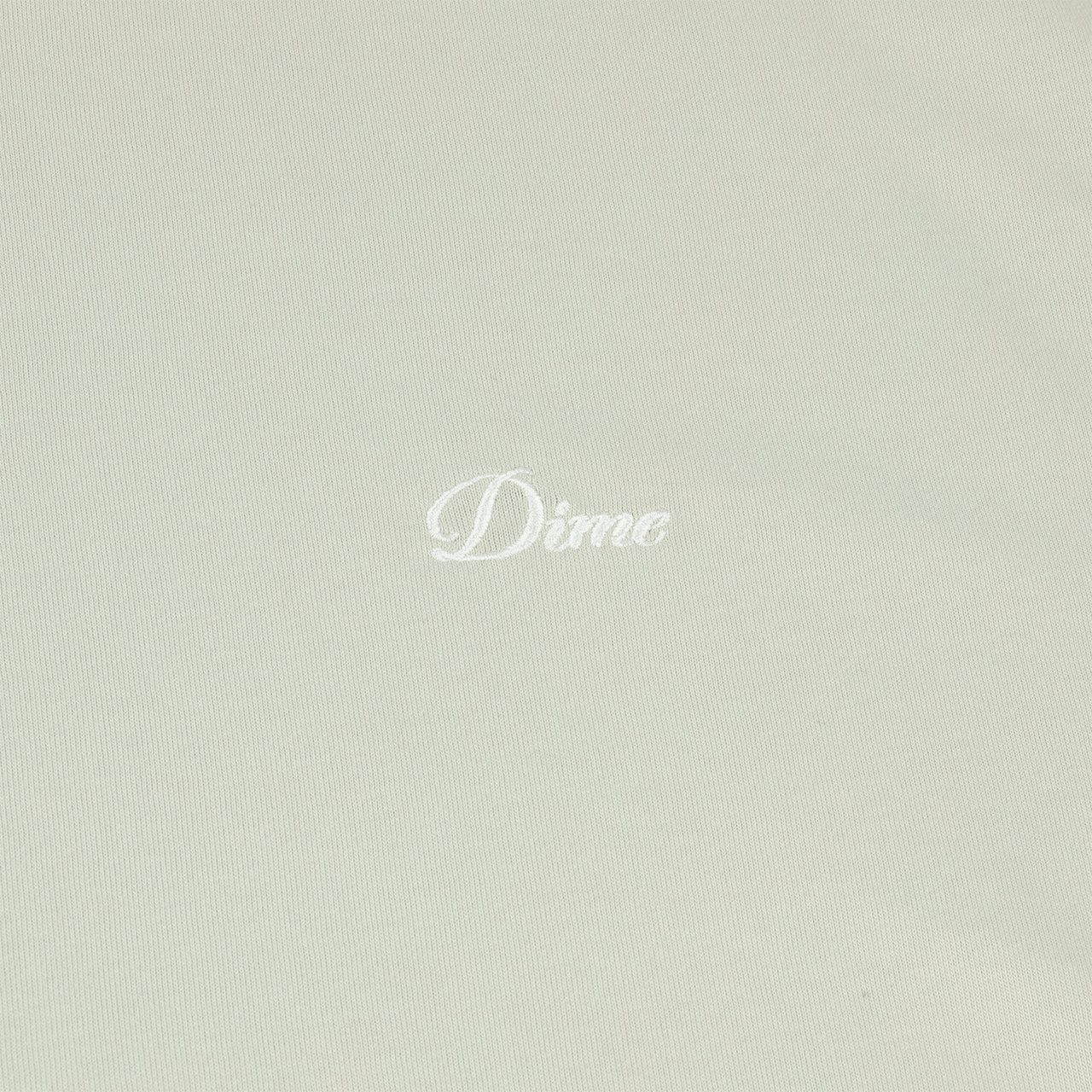 Dime Cursive Small Logo Hoodie - Charcoal Moss
