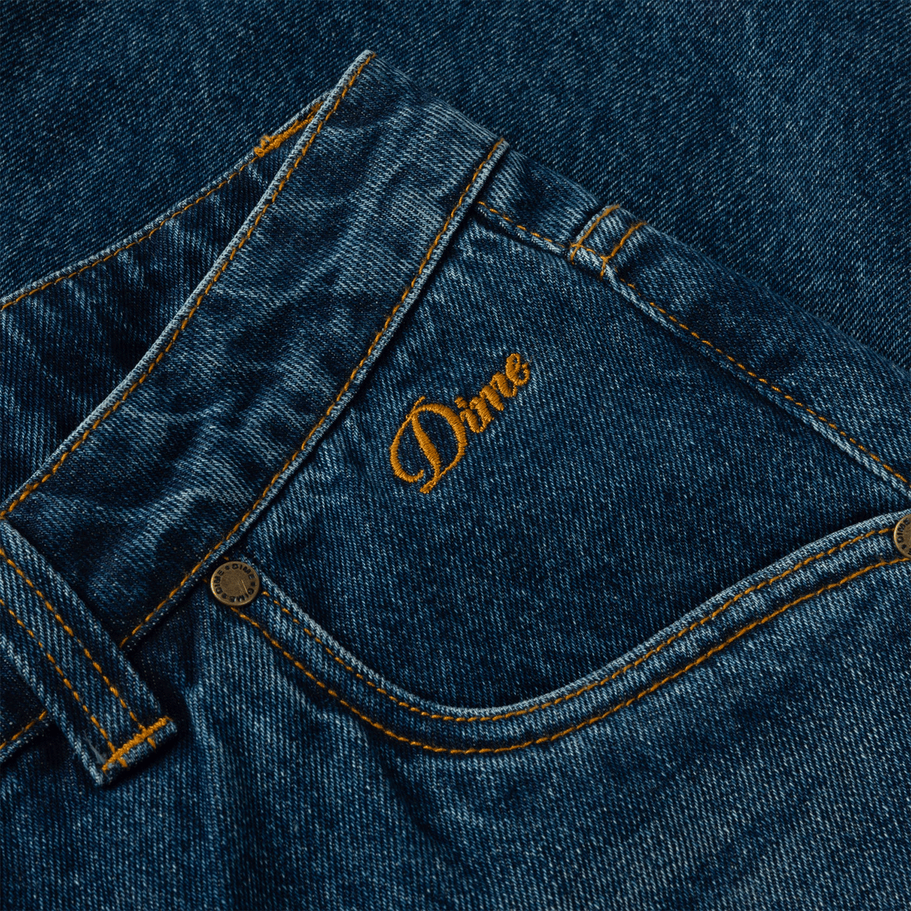 Dime Classic Relaxed Denim Pants - Faded Indigo