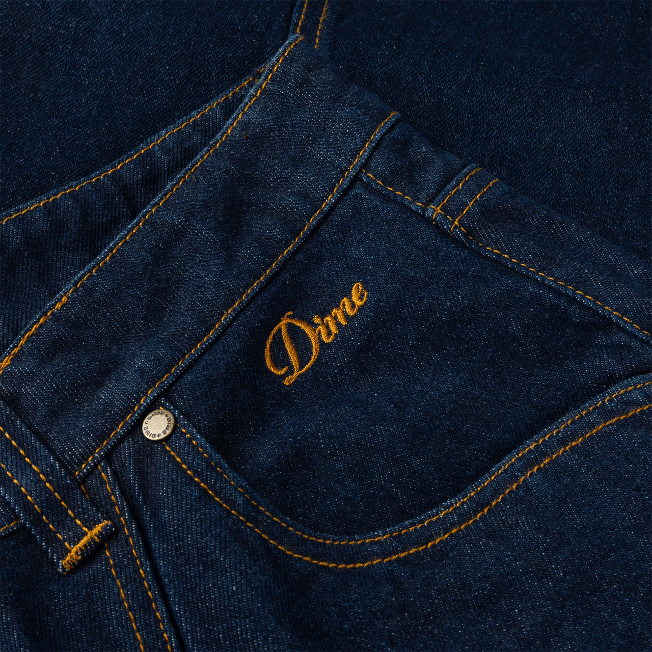 Dime Classic Baggy Denim Pants - Indigo Paneled