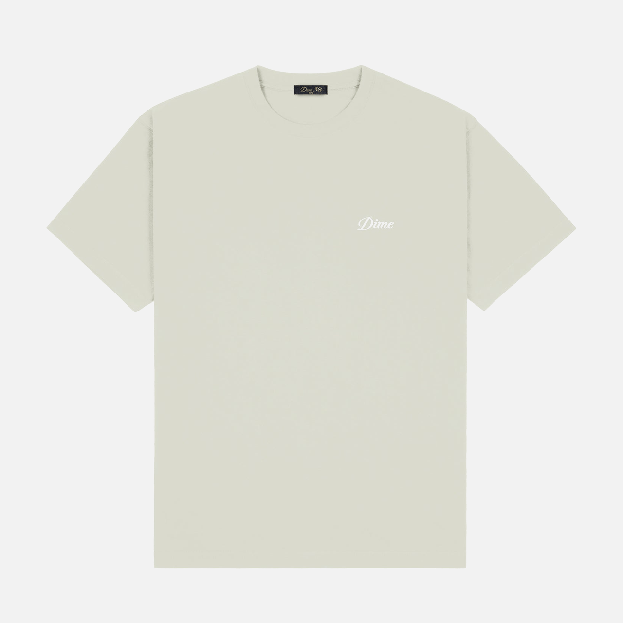 Dime Cursive Small Logo T-Shirt - Charcoal Moss