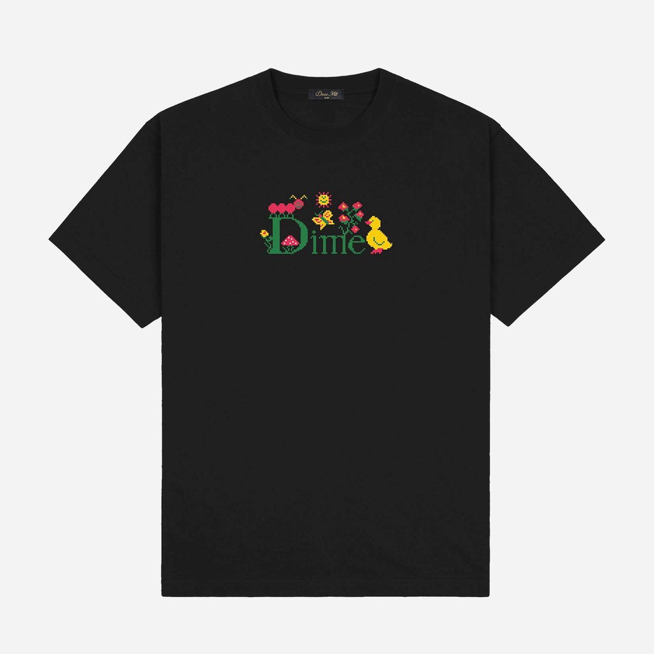 Dime Classic Cross Stitch T-Shirt - Black