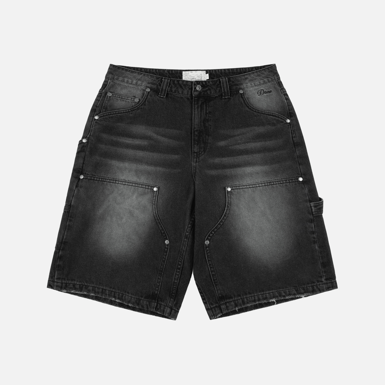 Dime Carpenter Denim Shorts - Sandblasted Black