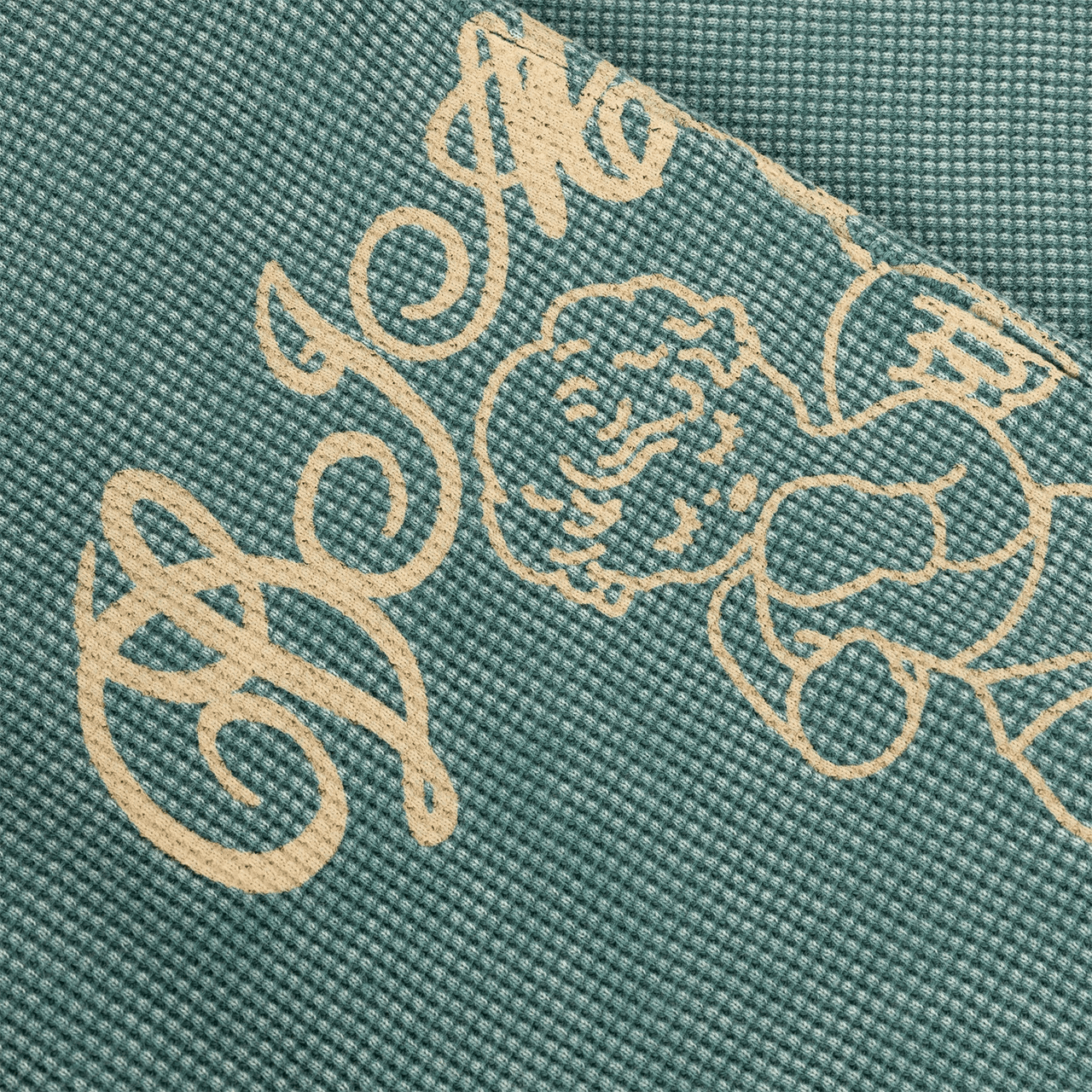 Dime Fighter Waffle Shorts - Teal Washed