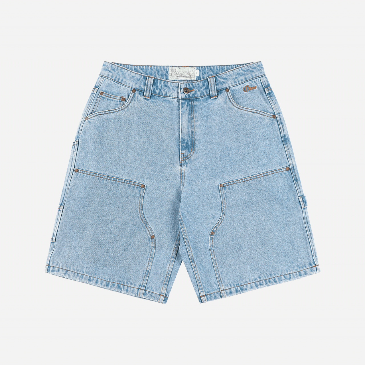Dime Carpenter Denim Shorts - Blue Washed